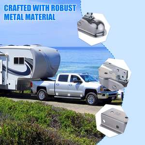 Coupleur de remorque rapide en acier de 50mm 2 \ "tête sphérique 2 \" coupleur de Tube carré coupleur <span class=keywords><strong>d</strong></span>'<span class=keywords><strong>attelage</strong></span> de verrouillage facile pour RV camping-car remorque <span class=keywords><strong>crochet</strong></span> de tirage - Product Image 3