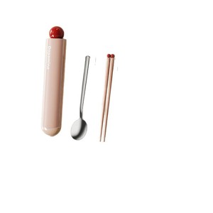 Ensemble de couverts portables Dopamine, baguettes et cuillère pour étudiants et employés de bureau avec étui de rangement - Product Image 3