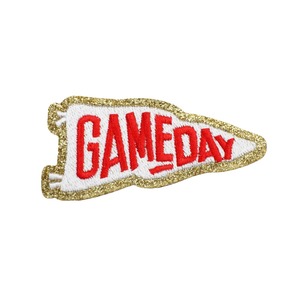 Tự làm trò chơi ngày vá sắt trên Chenille bóng đá vá Cờ Mũ bảo hiểm gameday bóng đá vá cho sân vận động túi nylon Túi mũ và Áo sơ mi - Product Image 5