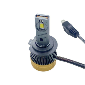 Bombilla LED Canbus M63 de 65W y 9000Lm para Faros Delanteros H7 H4 H11 9005 con Controlador Externo y Ventilador de Refrigeración Dorado para Automóviles - Product Image 1
