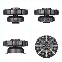 Projecteur à tête mobile LED RGBW King Kong 150W 8 bras avancé avec télécommande DMX512, effets de faisceau, stroboscope, laser pour événements de fête/disco