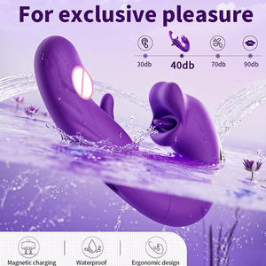 Giocattoli per Adulti Vibratore con 7 Frequenze di Vibrazione in Silicone Stimolatore Linguale e Penieno - Product Image 6