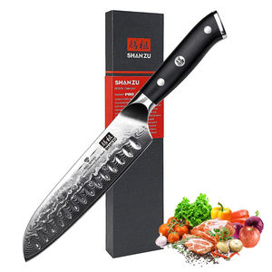<span class=keywords><strong>SHAN</strong></span> <span class=keywords><strong>ZU</strong></span> 7 pouces acier damas <span class=keywords><strong>couteaux</strong></span> <span class=keywords><strong>de</strong></span> <span class=keywords><strong>Chef</strong></span> professionnels G10 poignée 67 couches couteau <span class=keywords><strong>Santoku</strong></span> japonais avec boîte-cadeau - Product Image 1