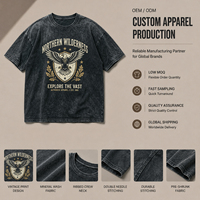 Camiseta Personalizada Vintage con Lavado Ácido, 100% Algodón, Hilo Doble |   Camiseta Oversize de Gran Tamaño con Estampado Gráfico Estilo Urbano |   Logotipo OEM para Hombre