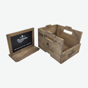 <span class=keywords><strong>Donjulio</strong></span> Retro Desktop Wein regal Wein regal Schrank Stapelbare Aufbewahrung anzeige aus Holz Geeignet für Supermärkte, Hotels - Product Image 5