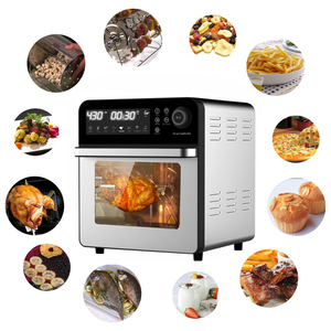 Four friteuse à air tout en acier inoxydable 18L 25L XXL Four friteuse à air électrique intelligent Cuisinière à commande numérique Four airfyers à chauffage haut + bas - Product Image 6
