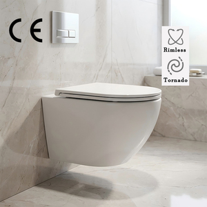 สุขภัณฑ์เซรามิกแบบแขวนผนังไร้ขอบ รุ่นทอร์นาโด ดีไซน์หรูหรา ทันสมัย - Product Image 1