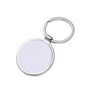 LC918 Customized Logo Key Chain Wholesale Metal <b>Keychain</b> Blanks Engraving Brand Gift Promotion Stainless Steel Round <b>Keychain</b> - Product Image 1