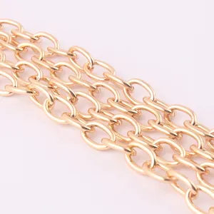 Gold Color Metal Bag Strap Purse Handle Chain With Lobster Clasp