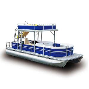 2019 Kinlife DIY Triple Motor de marco de aluminio de doble Decker <span class=keywords><strong>catamar</strong></span>án barco pontón - Product Image 1