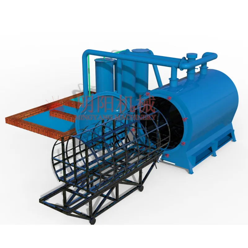 Environmental Charcoal Briquette Making Machine Wood Coal Carbonization Furnace