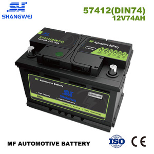 แบตเตอรี่รถยนต์ Shangwei 12V 74Ah MF57412 แบตเตอรี่สตาร์ทสำหรับยานยนต์ อายุการใช้งานยาวนาน สำหรับเปลี่ยนซ่อม - Product Image 3