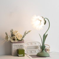 Lampe d'ambiance de jardin moderne BIFANG, style français, créative, en fer, motif fleur de lys, flexible, pour chambre à coucher, chevet, extérieur