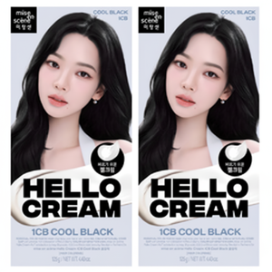 Mijangsen New Hello Cream Hair Color Élimination générale du sel Cool Black-Ensemble de 2 pièces avec remise - Product Image 1