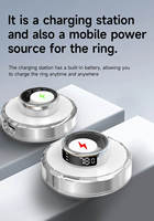Anneau intelligent de santé 2026 SR06 pour hommes, en acier inoxydable, étanche, numérique, longue autonomie de la batterie, contrôle de la fréquence cardiaque et de l'oxygène sanguin via application