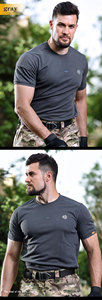 Camiseta Táctica de Manga Corta para Hombre <span class=keywords><strong>HAN</strong></span> WILD con Hombros Caídos, Cómoda, Transpirable y de Secado Rápido para Exteriores - Product Image 6