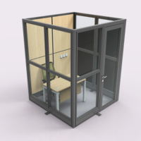 Aluminum Partition Wall Movable Room Divider for Home Office Workshop Cubicle Workstation Room
