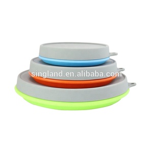 Free Sample Portable <b>Collapsible</b> <b>Bowl</b> With Lid Travel <b>Bowl</b> 1000 <b>Collapsible</b> Food Storage - Product Image 5