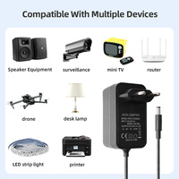 Adaptateurs d'alimentation transformateurs AC 100-240V DC 5V/9V/12V/13V/15V/18V/20V/24V/36V 1A/1.5A/2A-4A, adaptateur secteur mural 20W27W36W