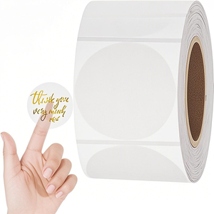 Adhesivo transparente de diseño personalizado Pegatinas económicas de embalaje sensibles al calor - Product Image 1