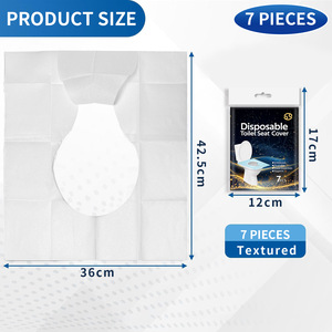 Fundas Desechables para Asiento de Inodoro, 7 Piezas, Higiénicas, Ideales para Viajes - Product Image 2