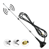 Antenne cellulaire à base magnétique avec polarisation verticale 2700 MHz GSM/2,4 GHz 4G, gain 12 dBi, câble RG178 de 3 m (connecteur mâle)