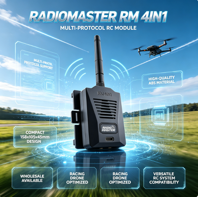 RadioMaster RM 4IN1 Module Multi Protocol JR CC2500 NRF24 A7105 CYRF FPV Racing Drone Parts Remote Control Helicopter Receiver