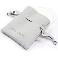 Bestpackaging 8*8CM Cordon Bijoux pochette sac bijou emballage sac microfibre cuir bijoux cadeau sac logo personnalisé