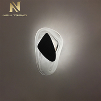 Lampe murale en verre LED de style minimaliste pour la décoration résidentielle, la maison, la villa, le salon, la chambre à coucher, le chevet