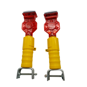Luz de Advertencia Intermitente LED Roja con Energía Solar, Soporte Ajustable, Baliza de Seguridad Vial para Construcción en Carreteras - Product Image 2