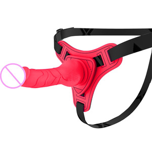 Weibliche Lesben Silikon weiblich tragbar gleich Sex Leder Gürtel <span class=keywords><strong>Dildo</strong></span> Lesben Spaß tragen künstliche <span class=keywords><strong>Dildo</strong></span> Erwachsenen Produkte - Product Image 2