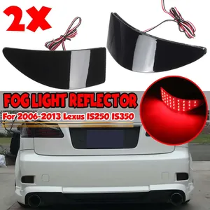 ไฟท้าย LED แบบรมดำ 2 ชิ้น สำหรับกันชนหลังรถยนต์ ไฟตัดหมอก LED ไฟสะท้อนแสง LED สำหรับ Lexus IS250 IS350 ปี 2006-2013 - Product Image 1