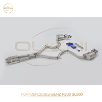 OUCHI Edelstahl Auspuff Catback Für Mercedes Benz R230 SL500 5.5L Mit Schall dämpfer ventilen Rohre Auspuff anlage