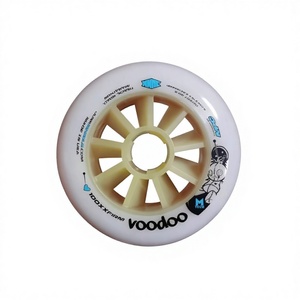 <span class=keywords><strong>Roue</strong></span> de patinage de vitesse américaine Voodoo à double dureté pour la course, <span class=keywords><strong>roue</strong></span> de patinage de marathon professionnelle en microfibre PU, <span class=keywords><strong>roue</strong></span> MPC - Product Image 1