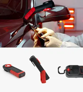 Handheld Car Body Paint Polishing Dent Inspection Light Rechargeable Waterproof Work Lamp Magnetic Base LED Portable Work Lights