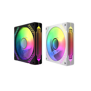 مراوح تبريد للكمبيوتر بتصميم جديد ومخصص للبيع بالجملة، تيار مستمر 12 فولت ARGB مقاس 120 مم، مبرد صندوق الحاسب الشخصي بإضاءة LED RGB، مروحة Prism IV - Product Image 6