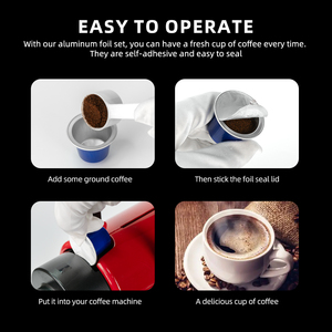 500PCS Tasses à café Filtre Capsule à café Compatible avec Nespresso Original Makers Capsule à café jetable Shell - Product Image 6