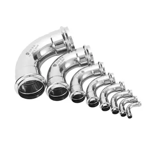 Hot Sales Elbow Food Hygiene Grade Stainless Steel Pipe Fittings For Water Supply System