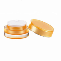 Pot cosmétique en acrylique recyclable de luxe à double paroi pour crème visage et contour des yeux, 5g-200g