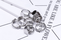 Anneaux de doigt en laiton de haute qualité de 12 mm pour la fabrication de bijoux