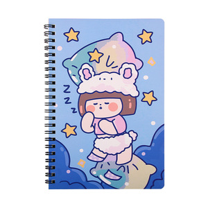 Phim Hoạt Hình Cô Gái A5 Cuộn Dây Cuốn Sách 60 Sheets Máy Tính Xách Tay Sinh Viên Máy Tính Xách Tay Cuốn Sách Giải Thưởng Nhật Ký Lưu Ý Cuốn Sách - Product Image 5