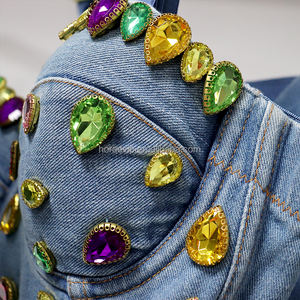 Top <span class=keywords><strong>bustier</strong></span> en jean <span class=keywords><strong>sans</strong></span> <span class=keywords><strong>bretelles</strong></span> sexy, corset de mode, <span class=keywords><strong>robe</strong></span> corset élégante <span class=keywords><strong>pour</strong></span> vêtements - Product Image 4