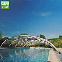 CLEARVIEW Véranda Moderne Autoportante en Forme de Triangle avec Verre Trempé pour Jardin d'Hiver, Utilisation Extérieure, Fêtes, Mariages, Chambre à Coucher