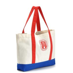 Vente en gros de sacs de courses en toile de coton de plage écologique personnalisés de taille standard - Product Image 1