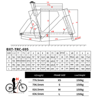 Rangka Sepeda Balap Serat Karbon Baru BXT TRC-695 2026 Fixed Gear
