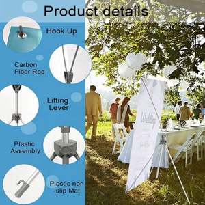 Support publicitaire portable rétractable résistant au vent pour exposition extérieure, type X, fourni directement par l'usine - Product Image 4