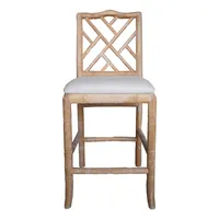 Classic French Style Bar Chair, Wooden Barstool, HLM39