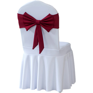 <span class=keywords><strong>Housse</strong></span> de <span class=keywords><strong>chaise</strong></span> décorative <span class=keywords><strong>haut</strong></span> de gamme en polyester, extra épaisse, avec nœud, pour événements extérieurs, mariages, expositions, style nordique - Product Image 5