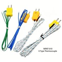 Sonde de température industrielle à thermocouple de type K 400, 1000 mm, précision 0,1, étanche IP65, fil nu, isolée en PTFE vert