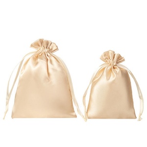 High-end Eco-Friendly Durable Jewelry <b>Drawstring</b> <b>Pouch</b> with Silk Fabric 10*15 cm Hair Storage & Gift Bag with Logo Printing - Product Image 2